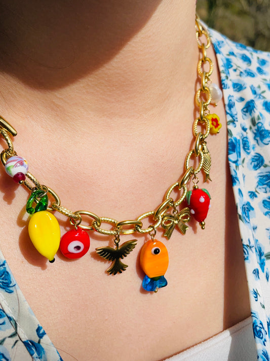 Collier Liora - Acier inoxydable doré