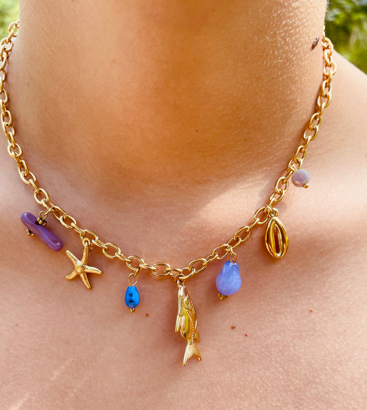 Collier Stella - Acier inoxydable doré