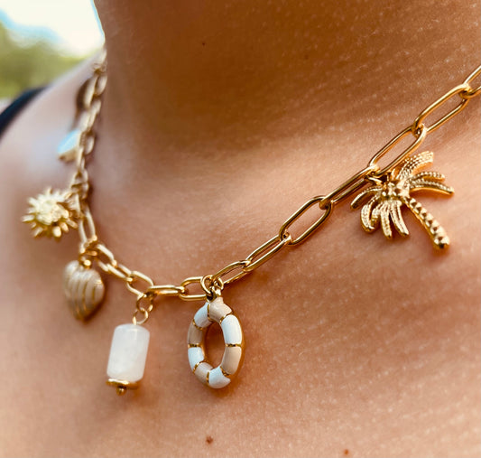 Collier Léa - Acier inoxydable doré