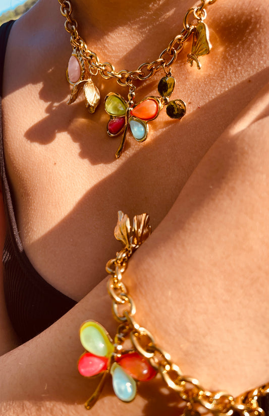 Collier Margot - Acier inoxydable - breloque Libellule