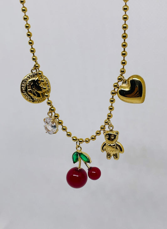 Collier Eva - Acier inoxydable doré