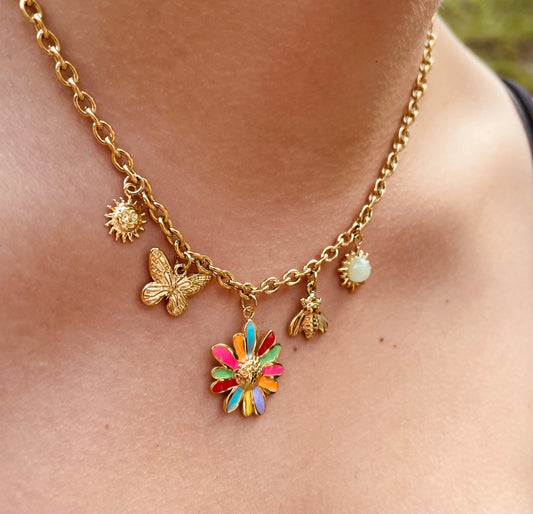 Collier Loanne - Acier inoxydable doré