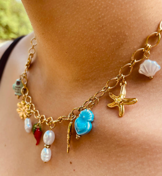 Collier Louise - Acier inoxydable doré