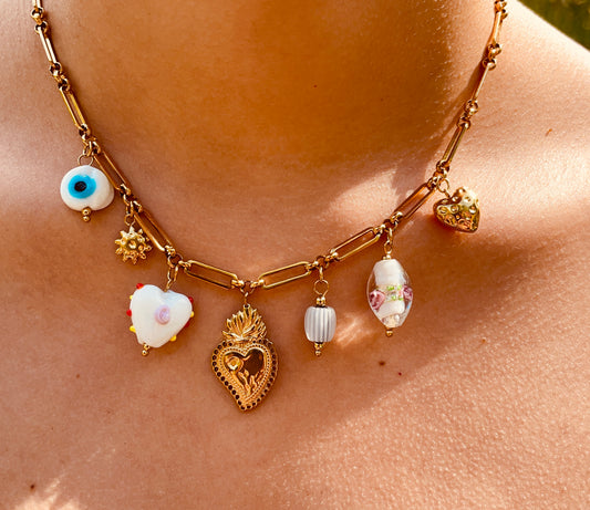 Collier iselda - Acier inoxydable doré