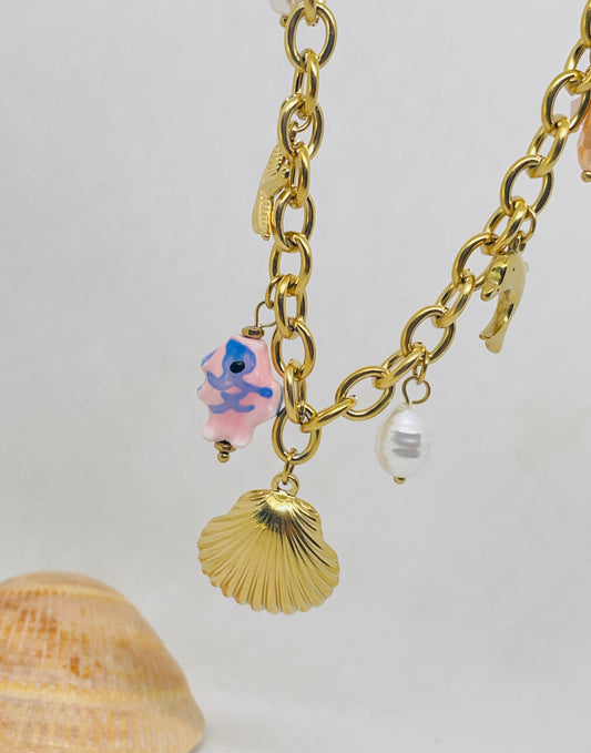 Collier Lana - Acier inoxydable doré