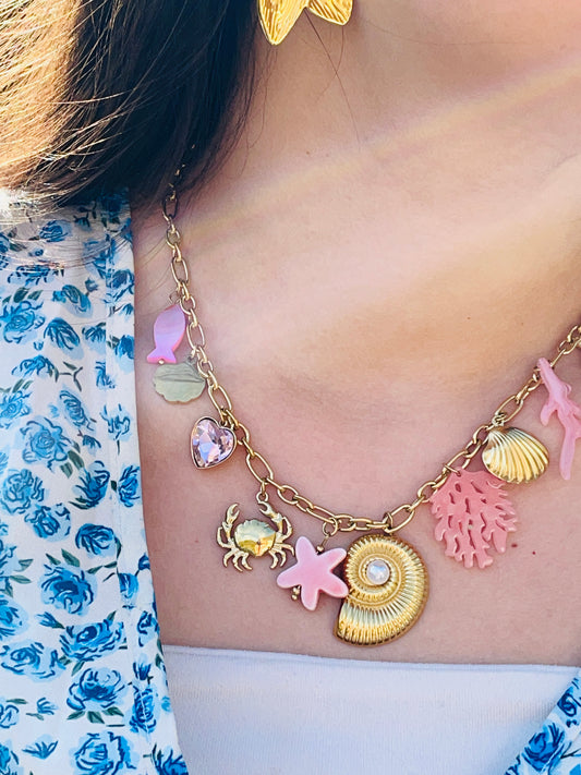 Collier Emy - Acier inoxydable doré