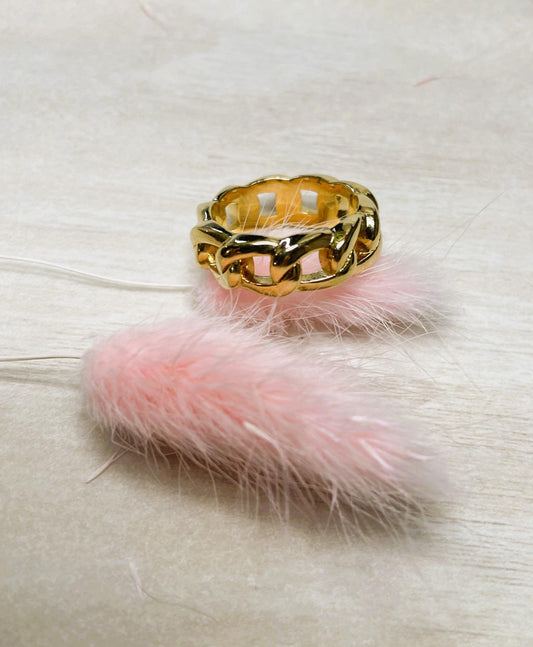 Bague chaine Maille - Andreia Bijoux