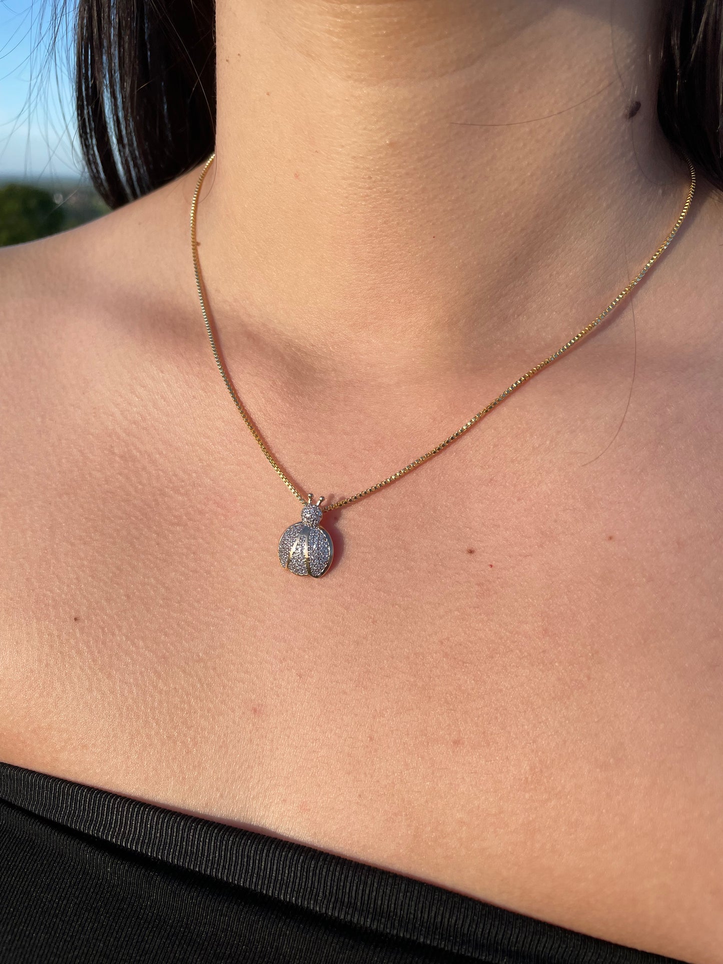 Collier coccinelle