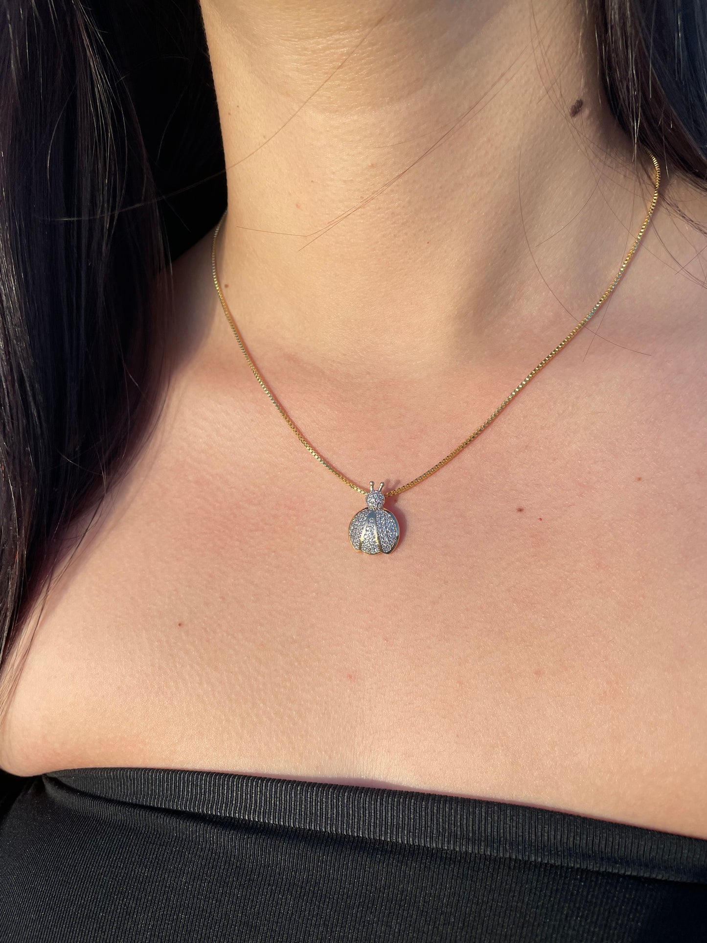 Collier coccinelle