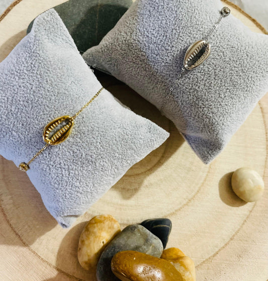 Bracelet Coquillage en Acier Inoxydable - Andreia Bijoux