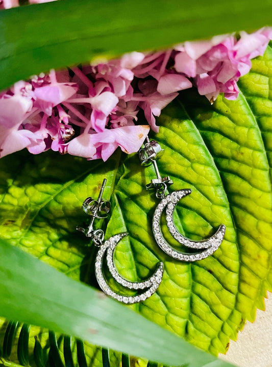 Boucles D'oreilles Lune - Andreia Bijoux