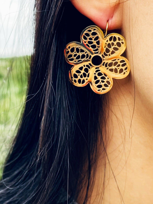 Boucles D'oreilles Fleur - Andreia Bijoux