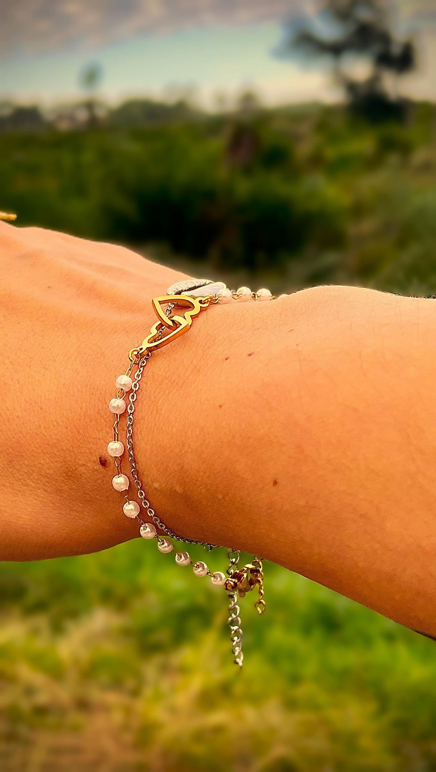 Bracelet Cœur Acier Inoxydable - Andreia Bijoux