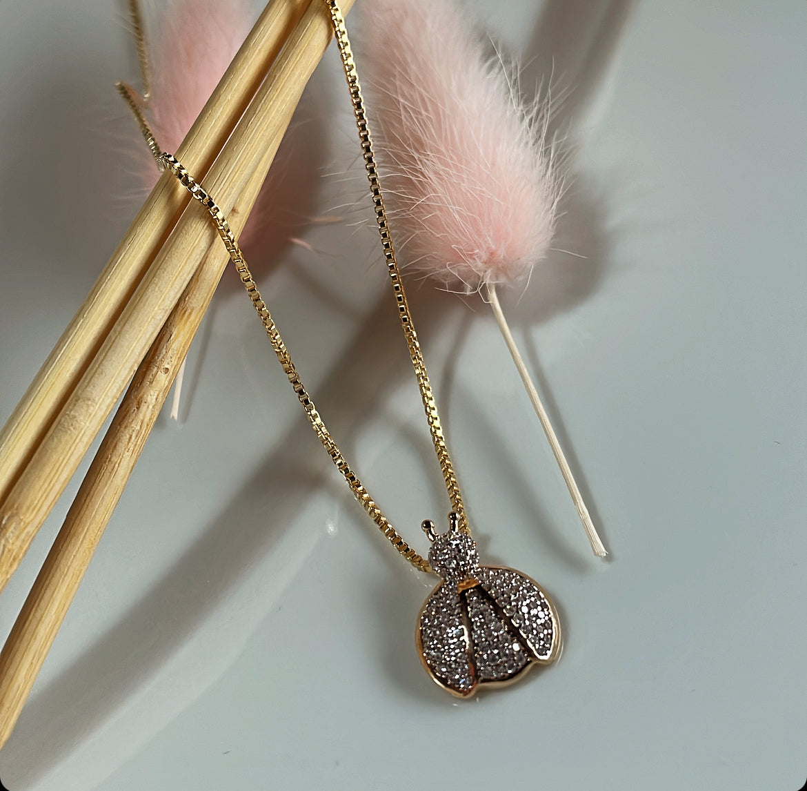 Collier coccinelle
