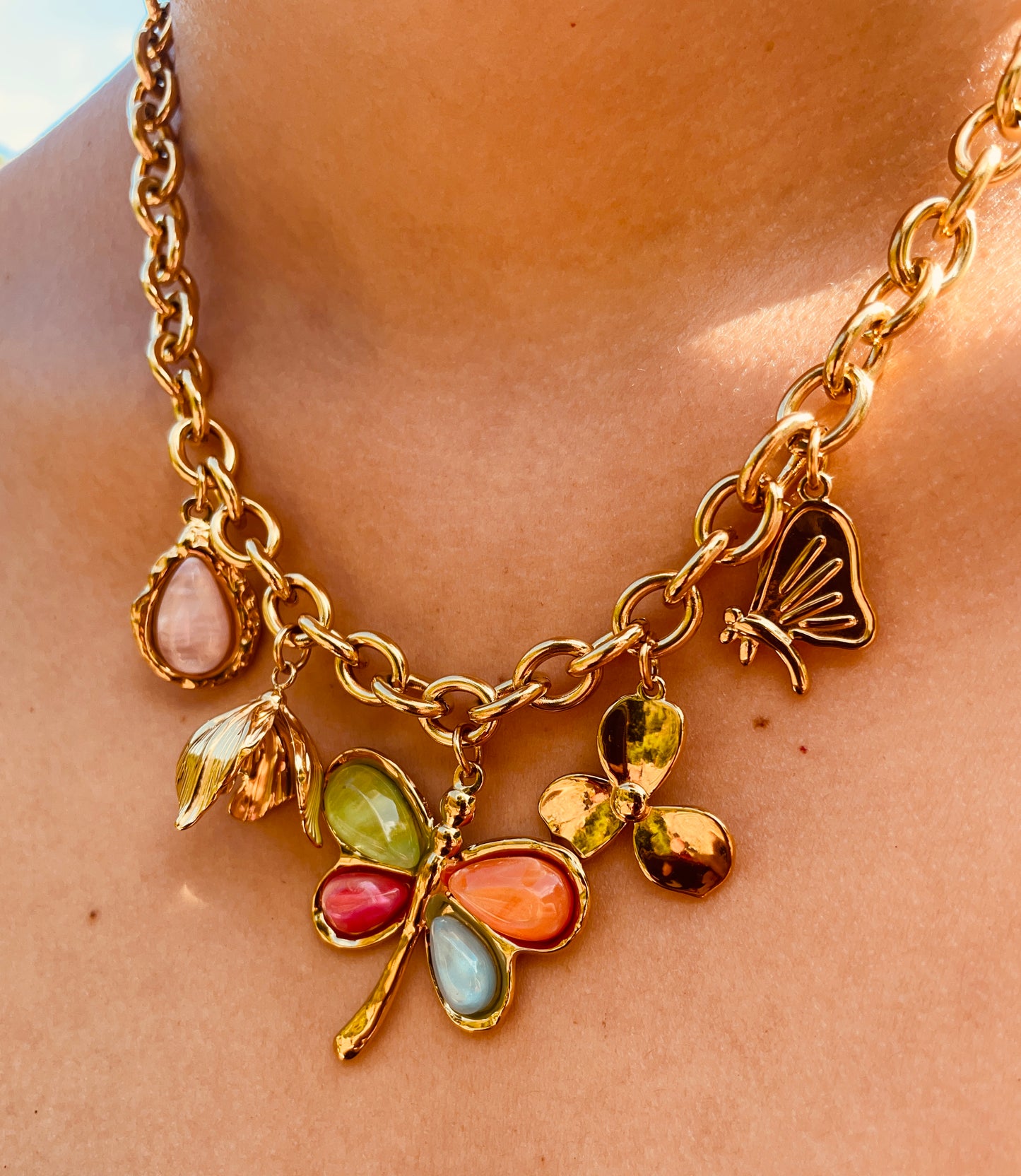 Collier Margot - Acier inoxydable - breloque Libellule