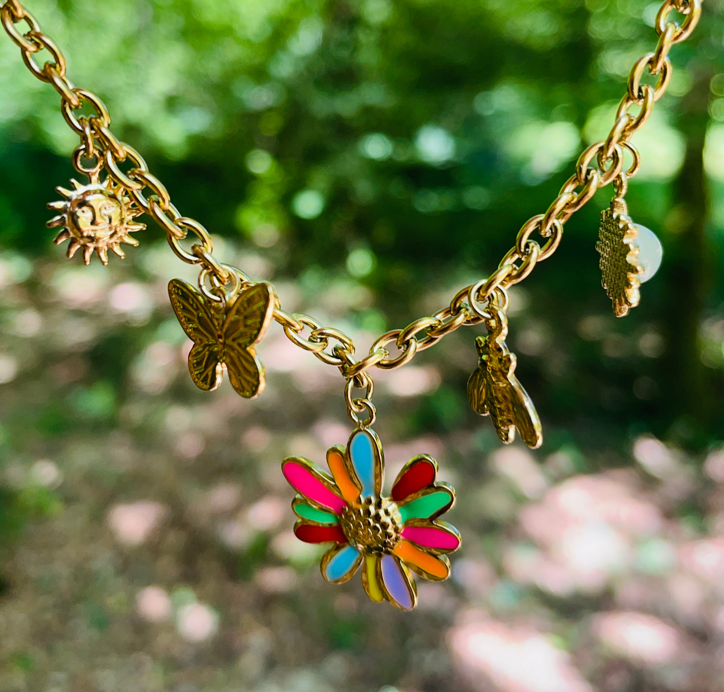 Collier Loanne - Acier inoxydable doré