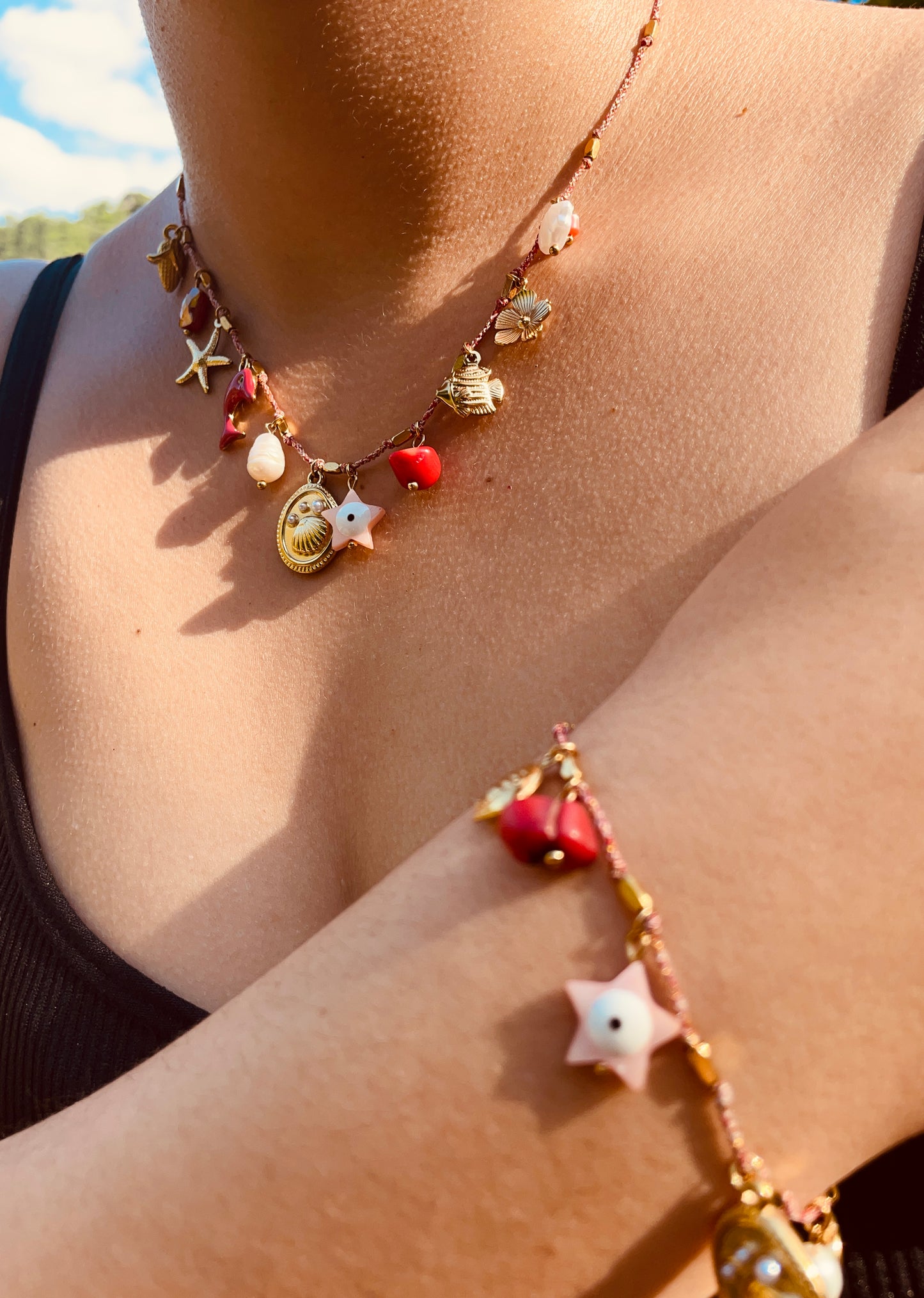 Collier Lyana - Acier inoxydable doré