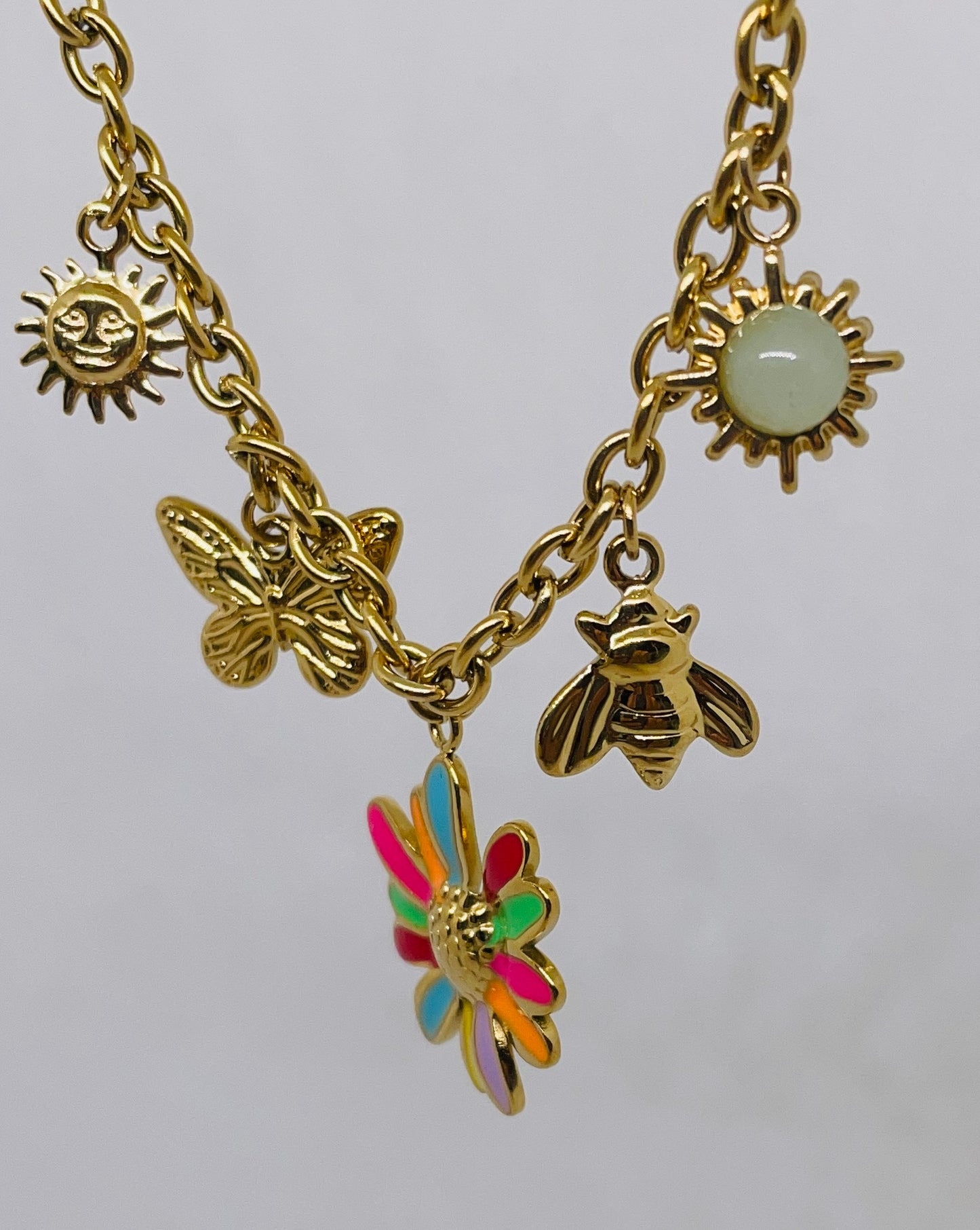 Collier Loanne - Acier inoxydable doré