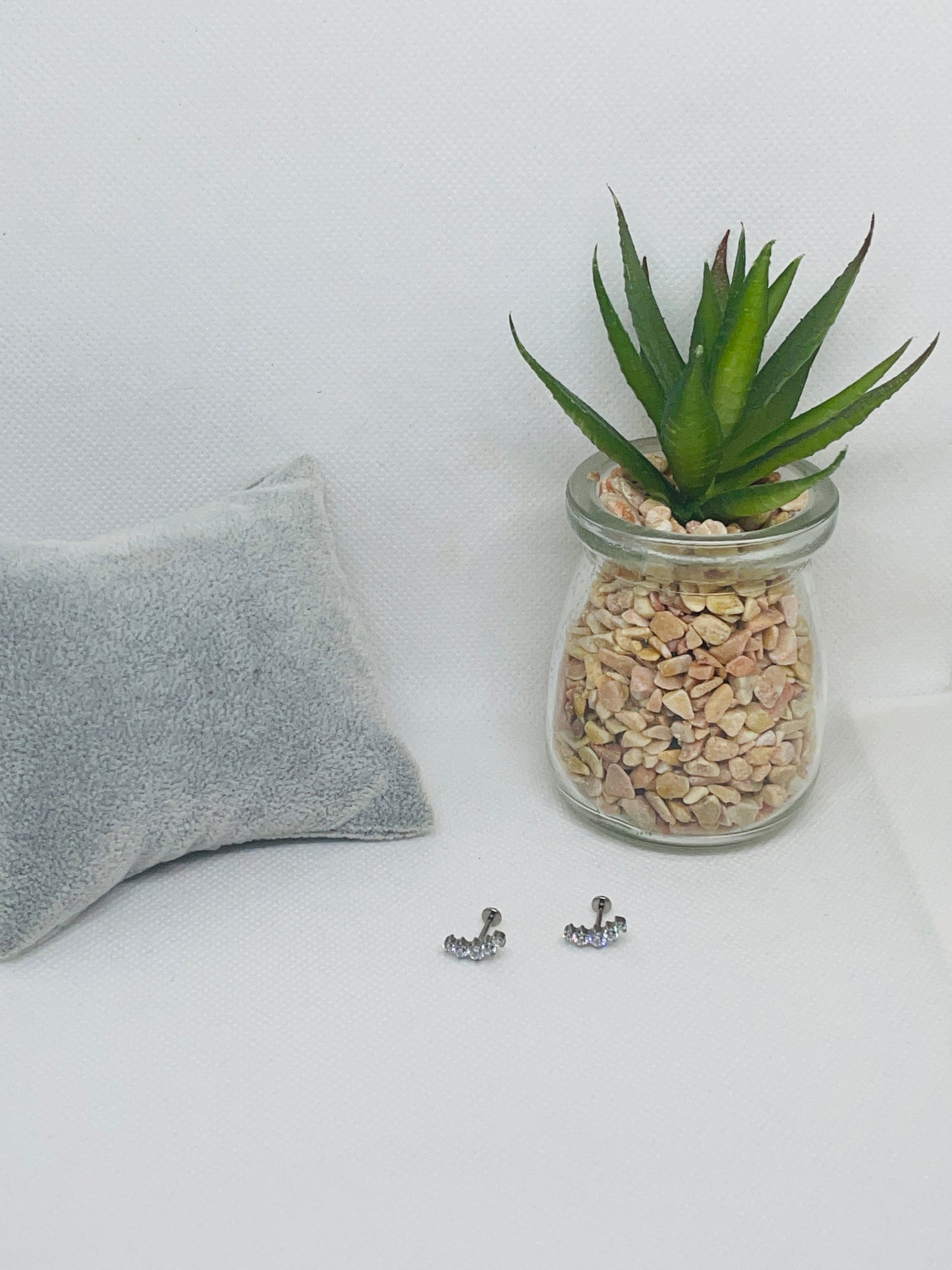 Piercing strass titane