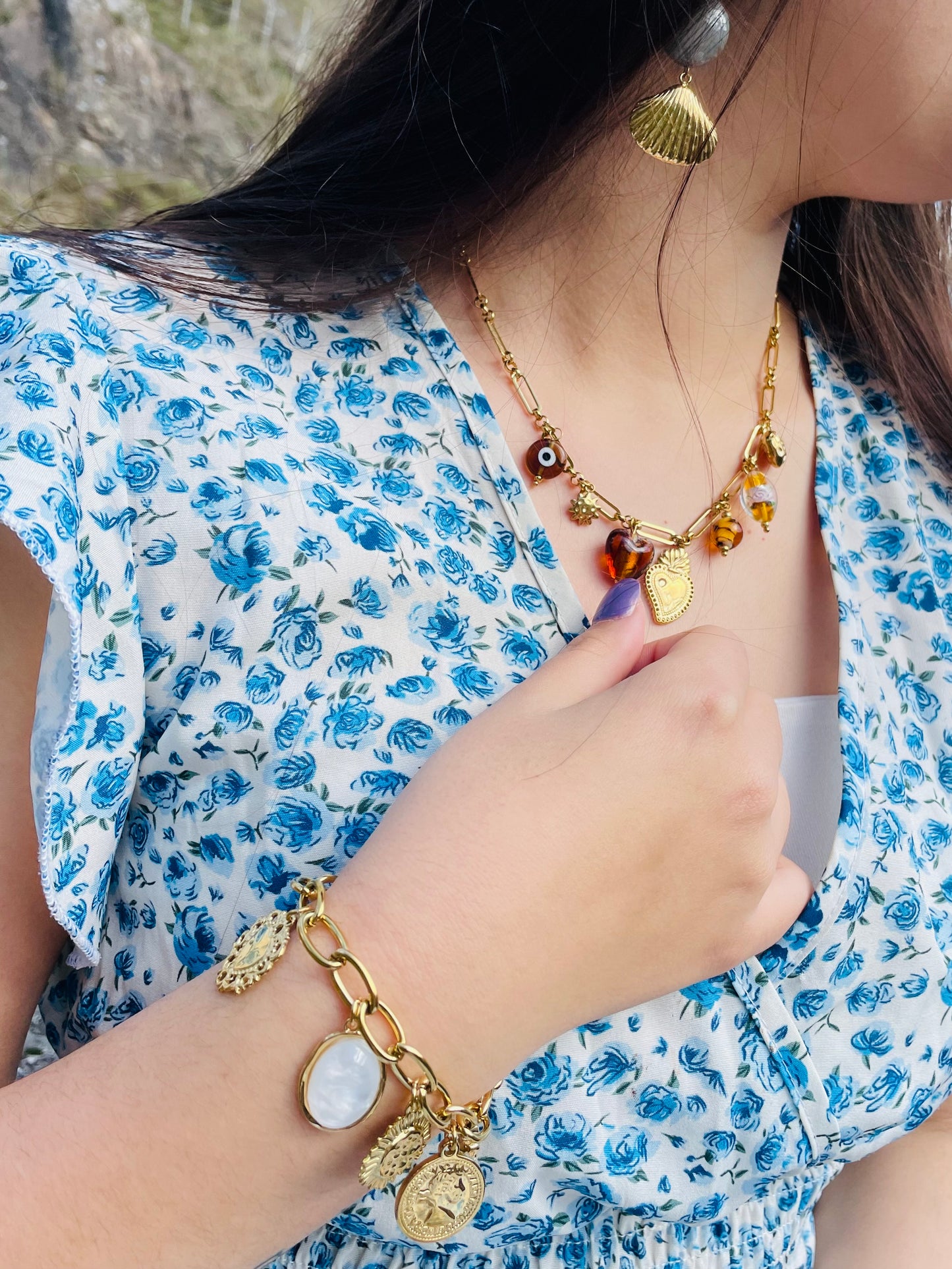 Bracelet Adelia - Acier inoxydable doré