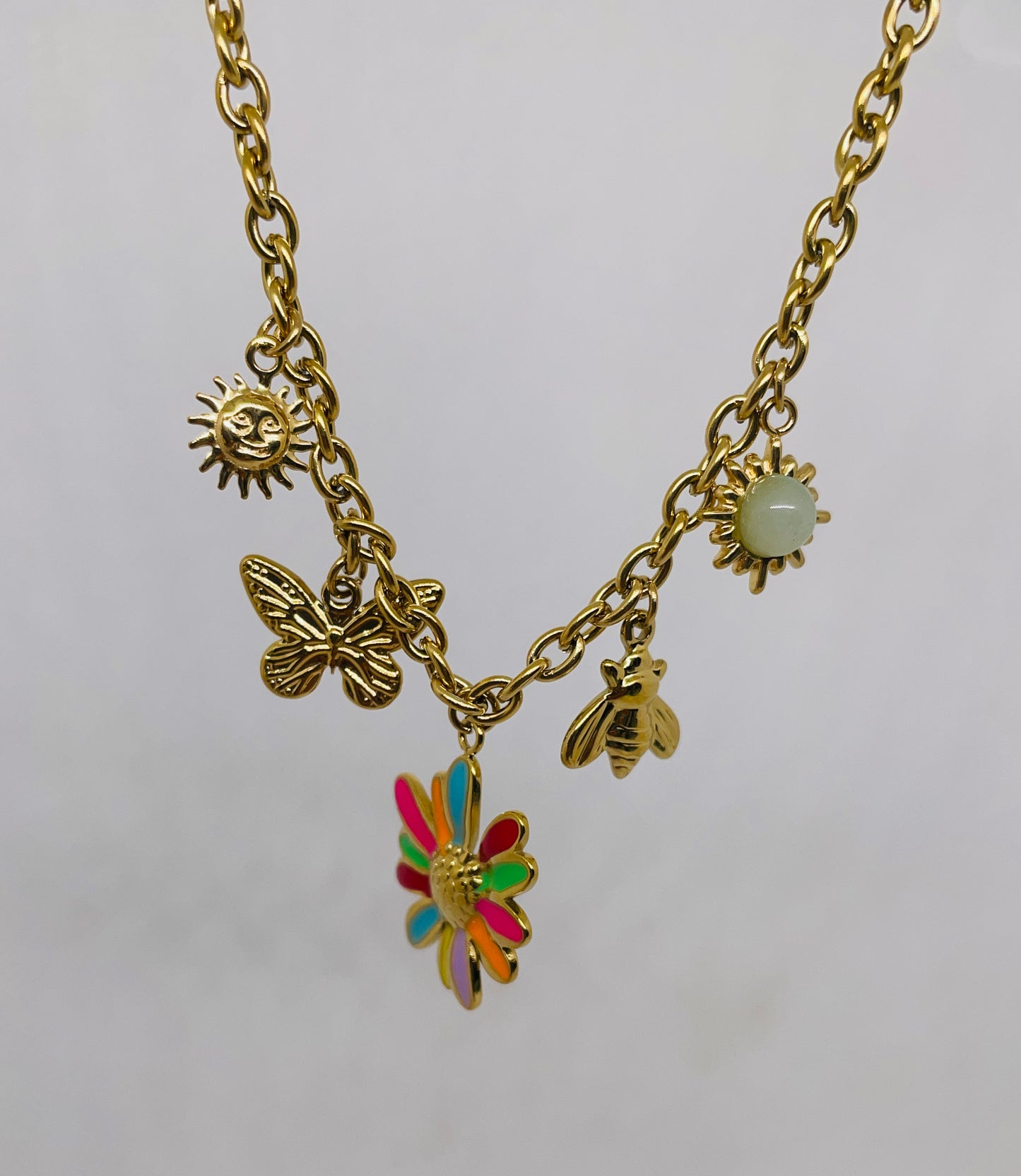 Collier Loanne - Acier inoxydable doré