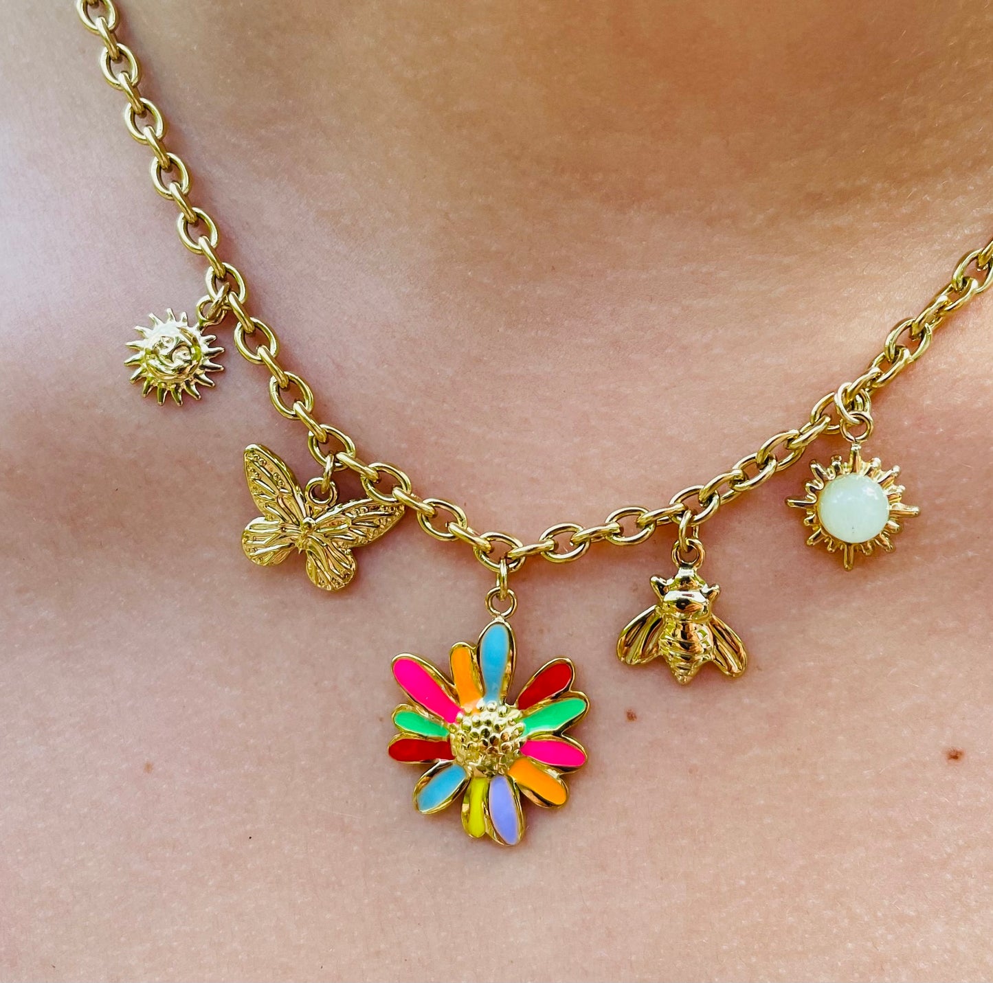Collier Loanne - Acier inoxydable doré