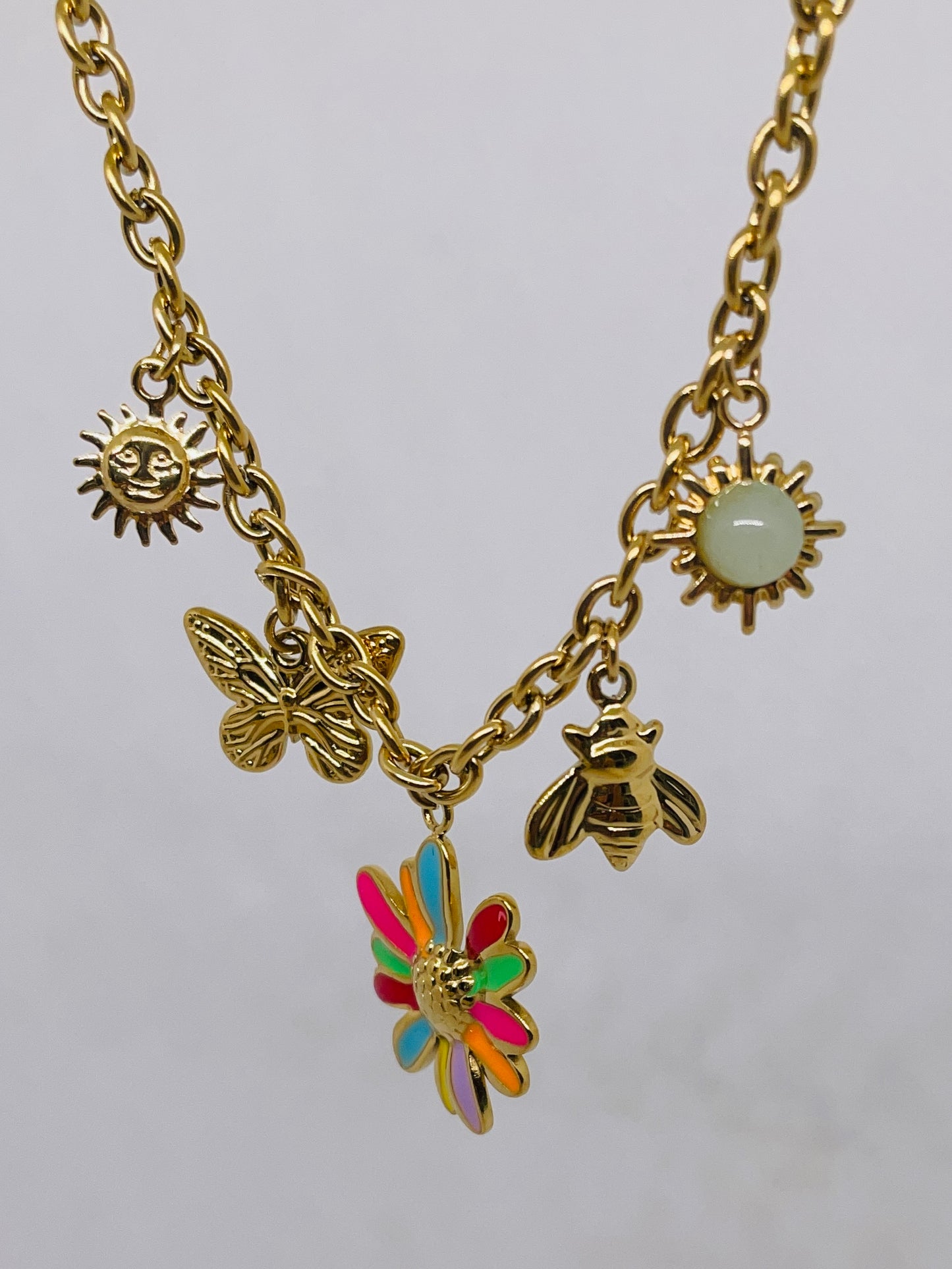 Collier Loanne - Acier inoxydable doré