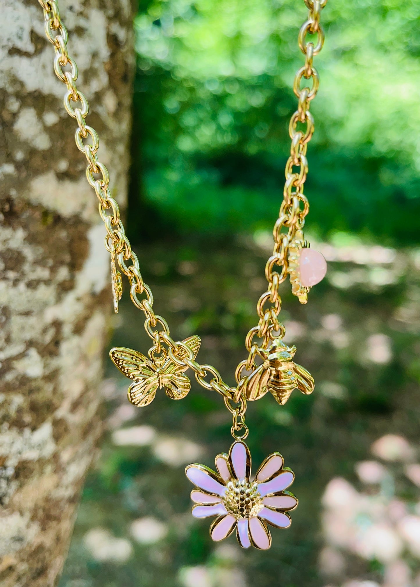 Collier Loanne - Acier inoxydable doré