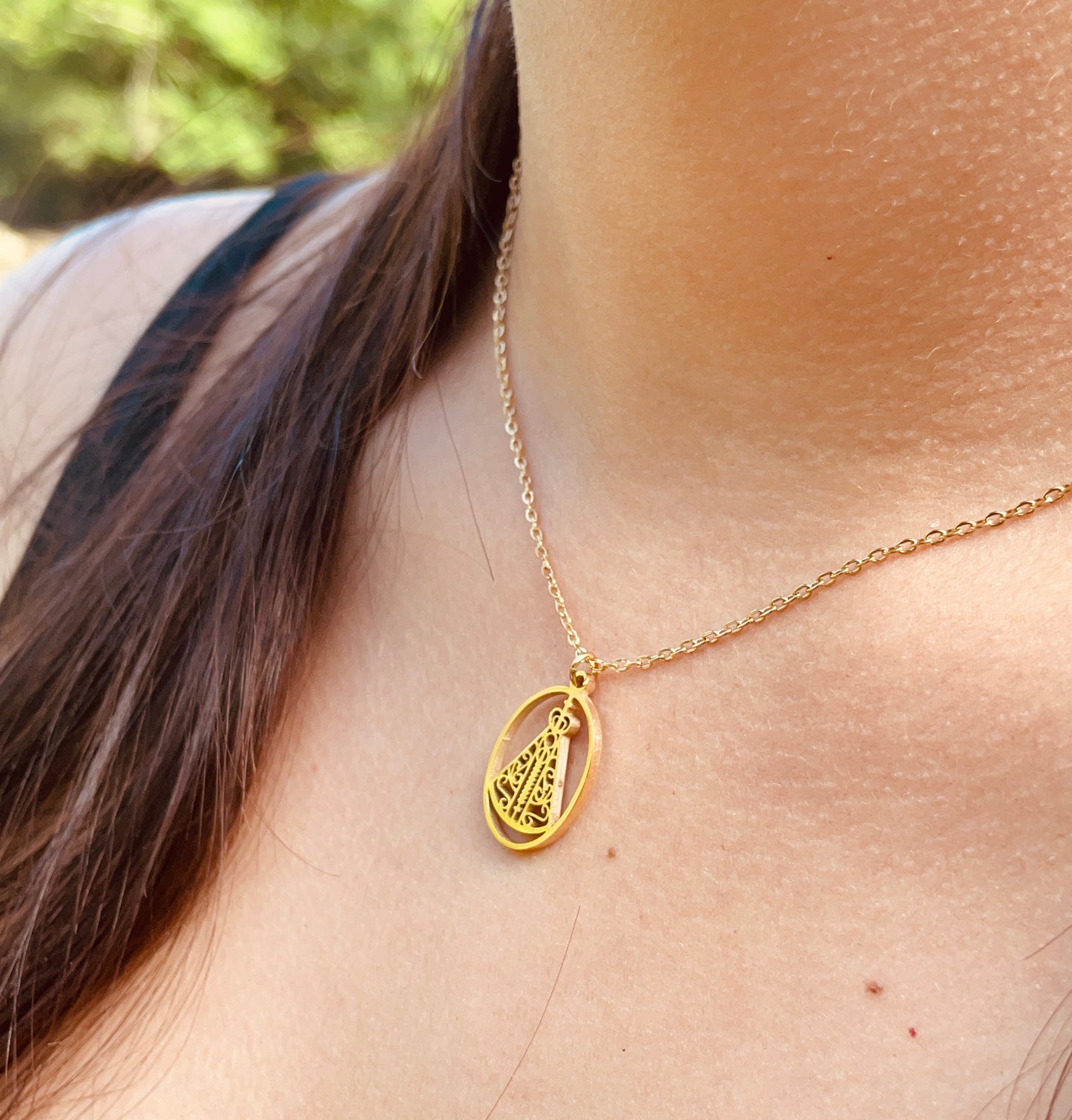 Collier Notre Dame - Acier inoxydable - collier religieux élégant