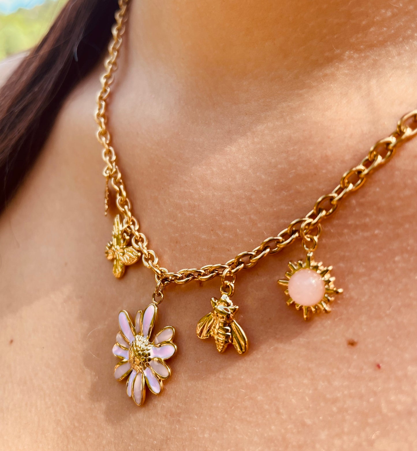 Collier Loanne - Acier inoxydable doré