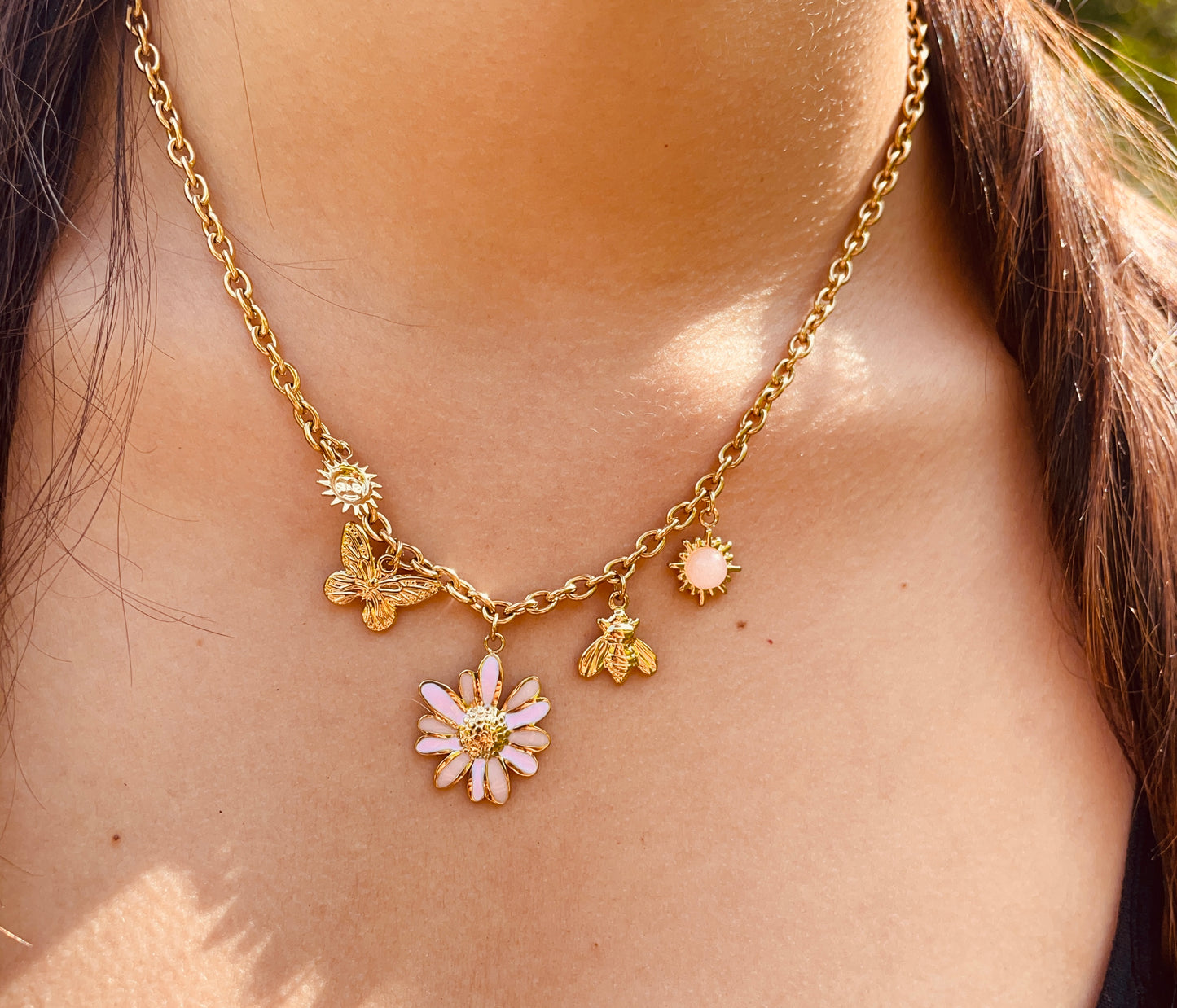 Collier Loanne - Acier inoxydable doré