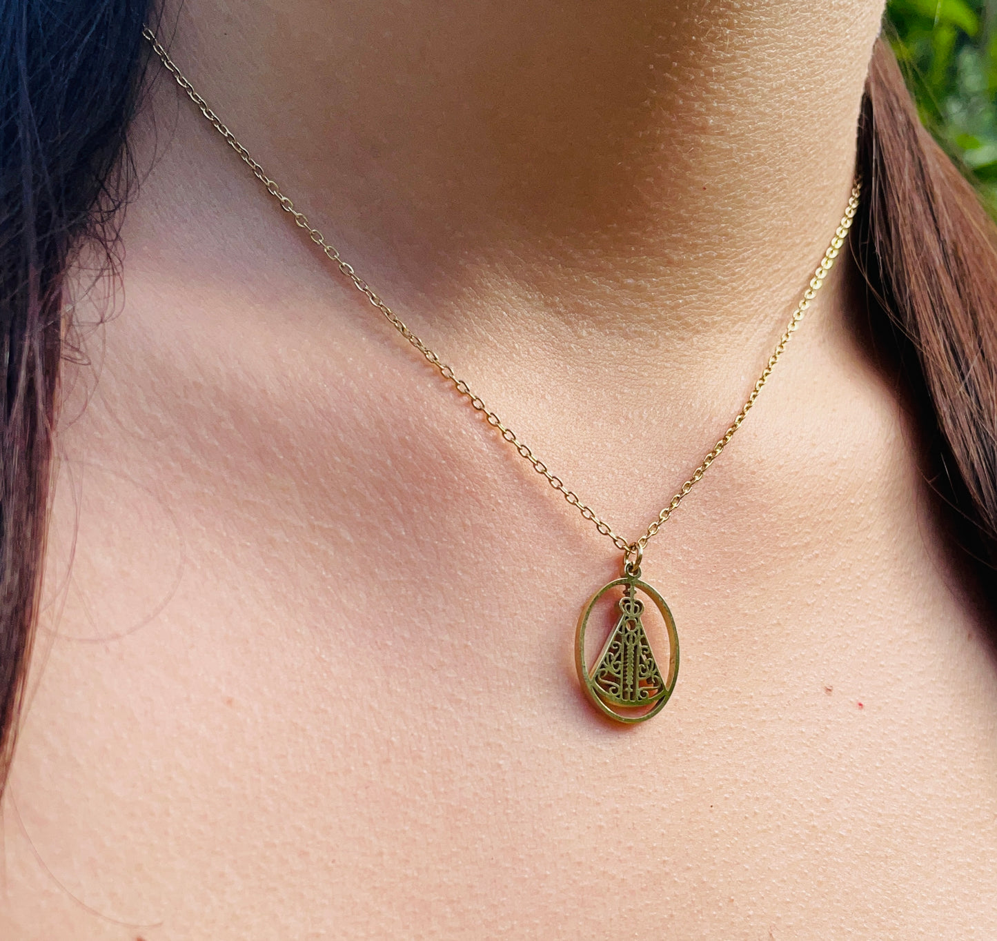 Collier Notre Dame - Acier inoxydable - collier religieux élégant