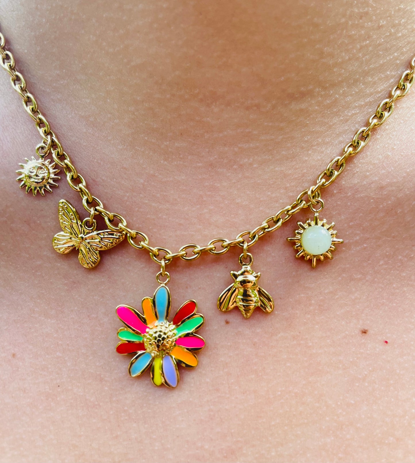 Collier Loanne - Acier inoxydable doré