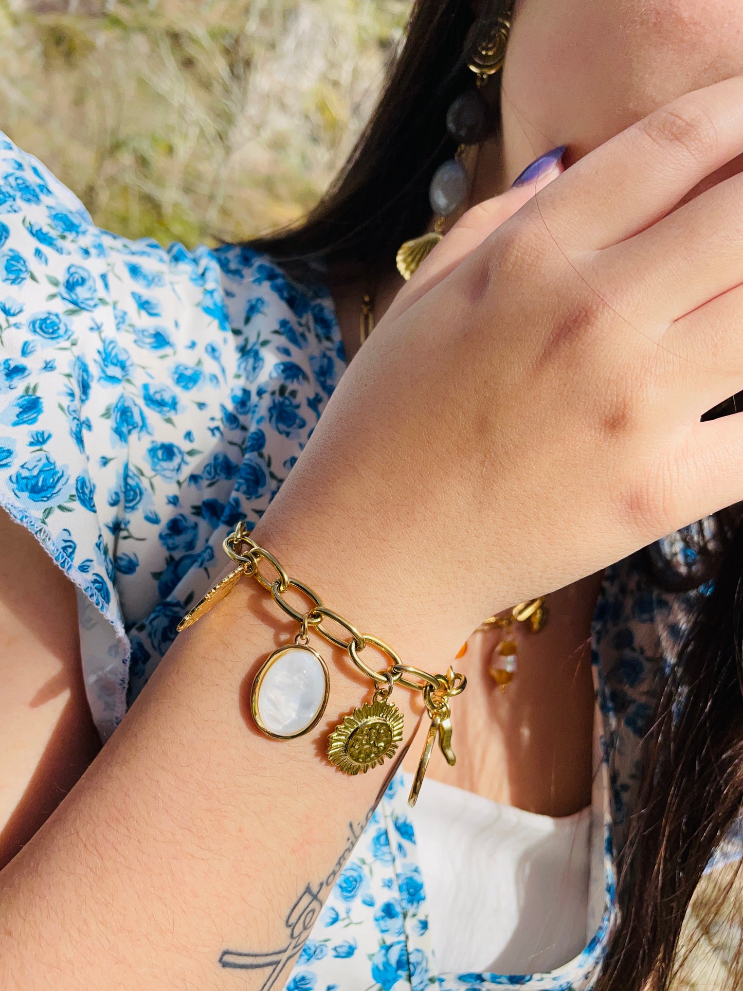 Bracelet Adelia - Acier inoxydable doré