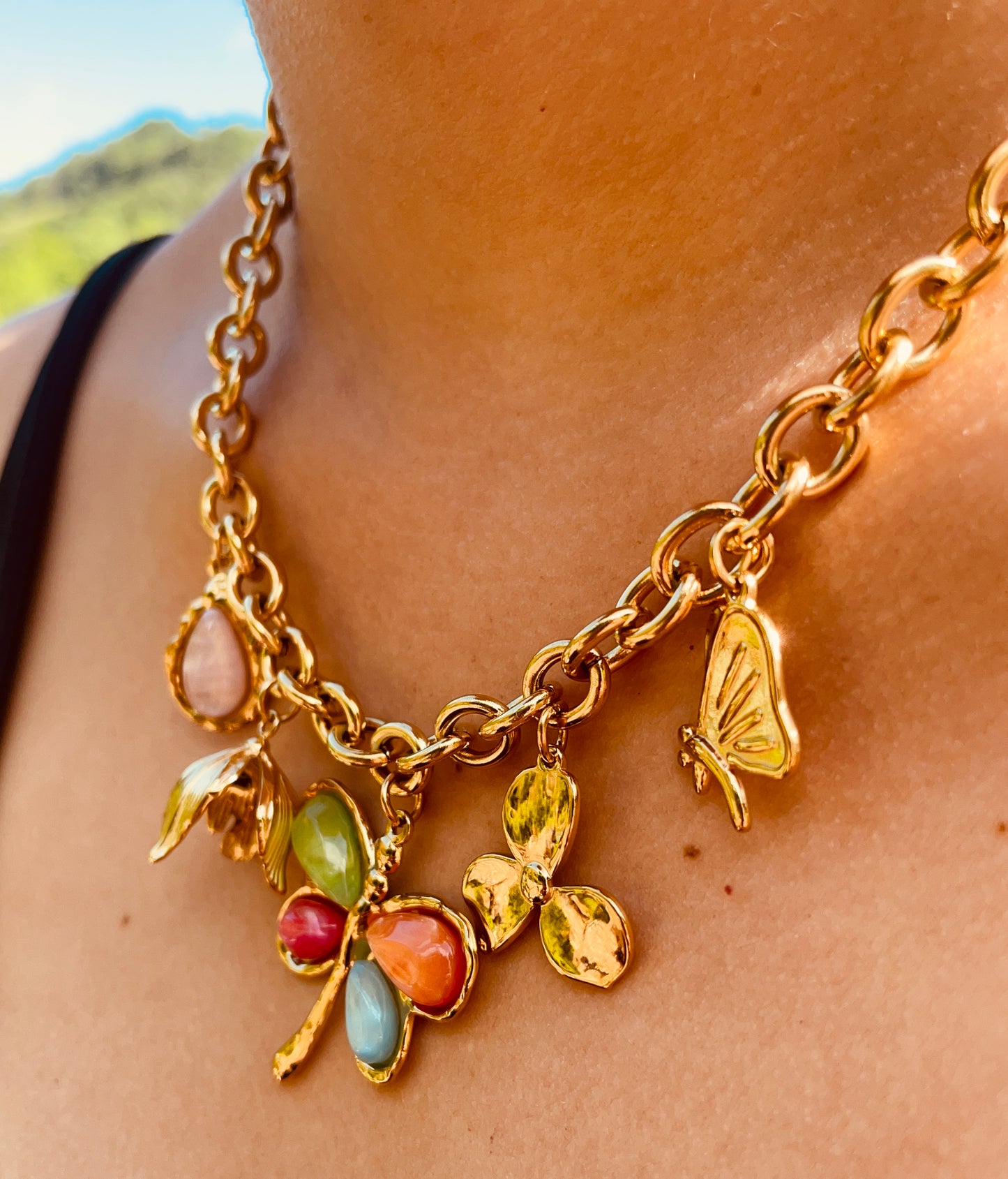 Collier Margot - Acier inoxydable - breloque Libellule