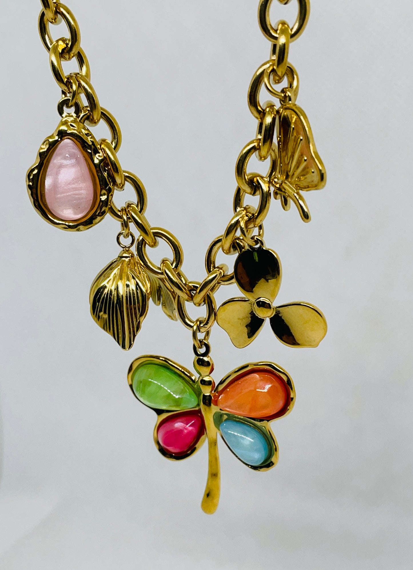 Collier Margot - Acier inoxydable - breloque Libellule