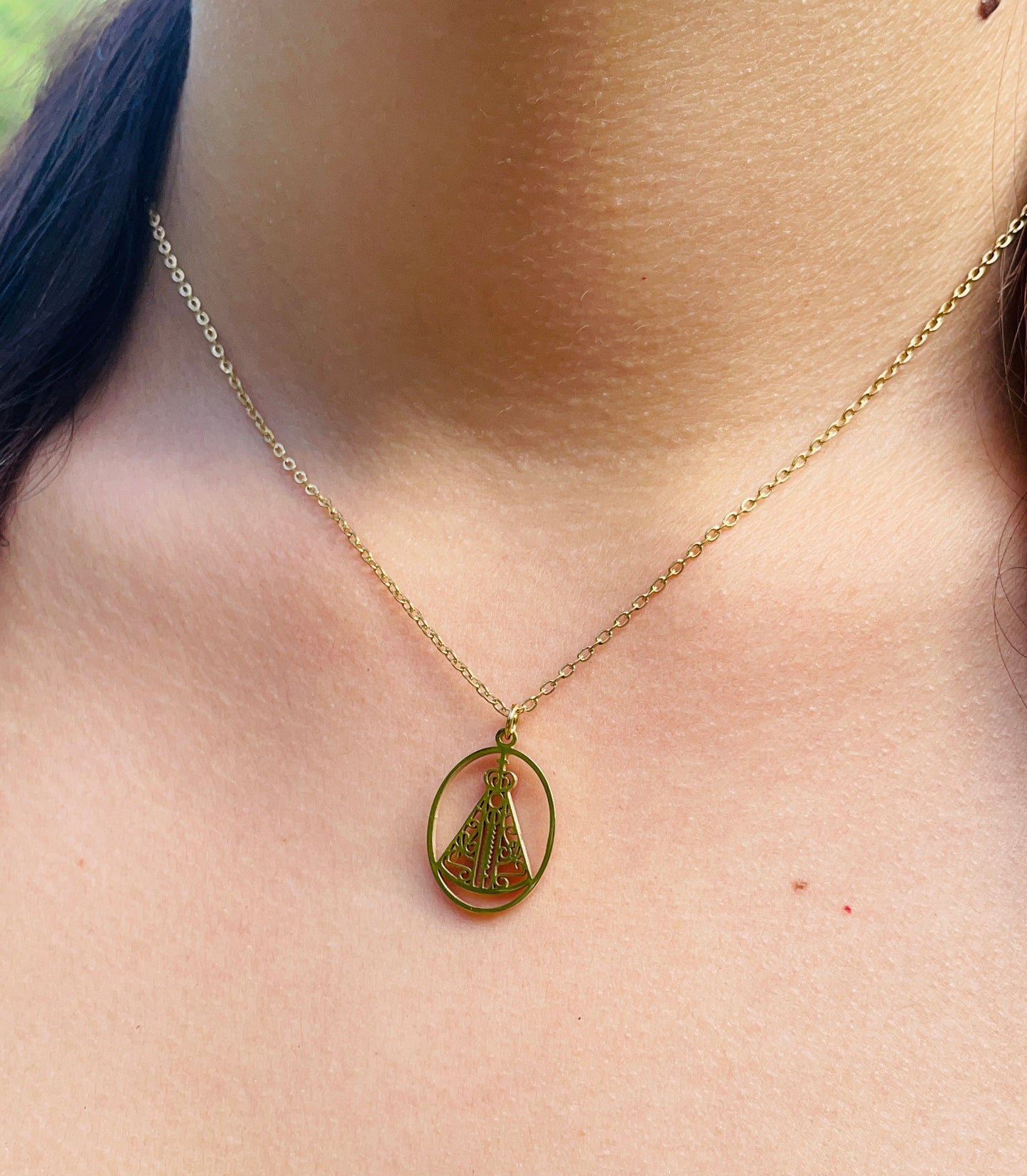 Collier Notre Dame - Acier inoxydable - collier religieux élégant