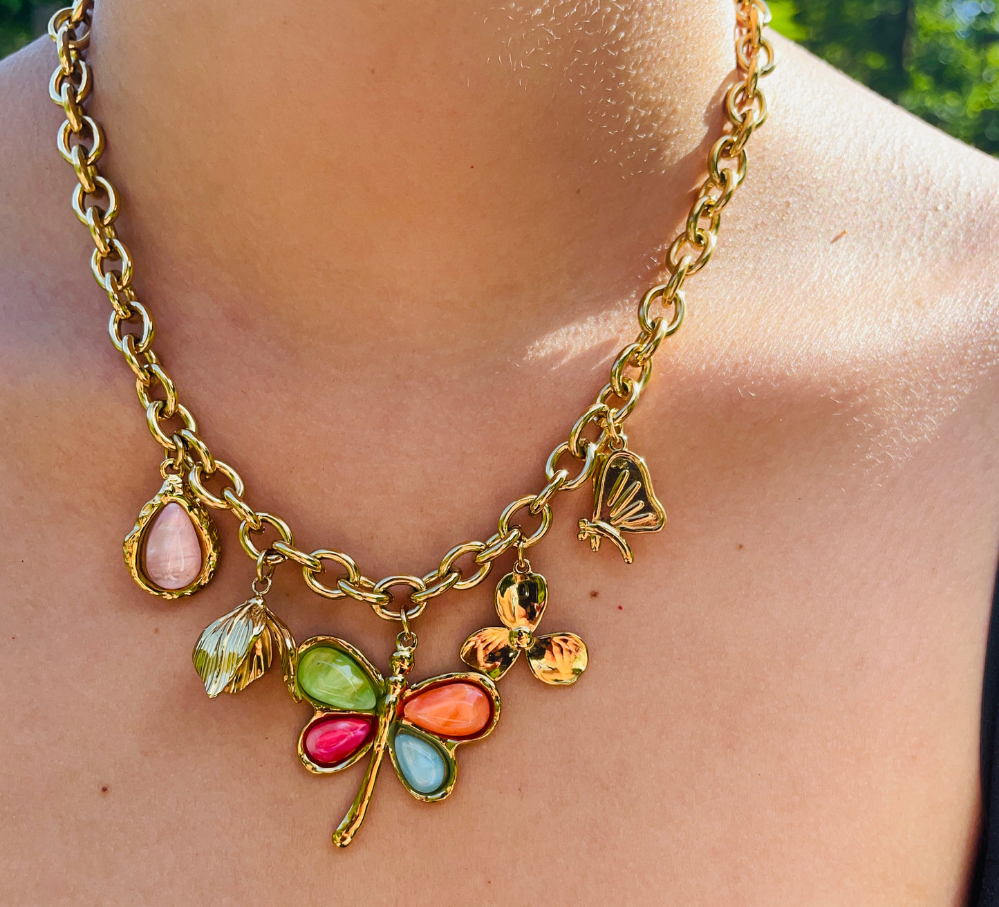 Collier Margot - Acier inoxydable - breloque Libellule