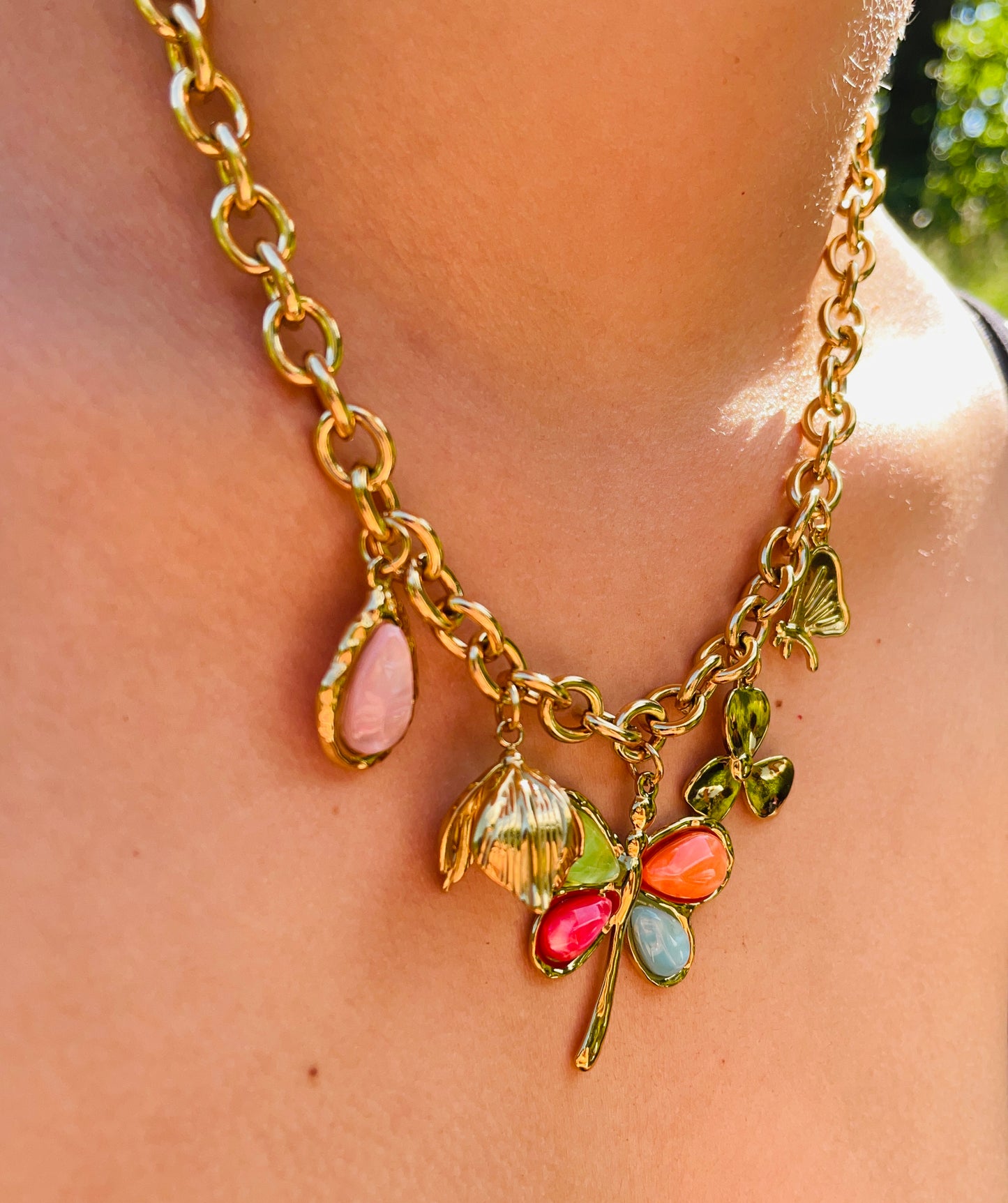 Collier Margot - Acier inoxydable - breloque Libellule