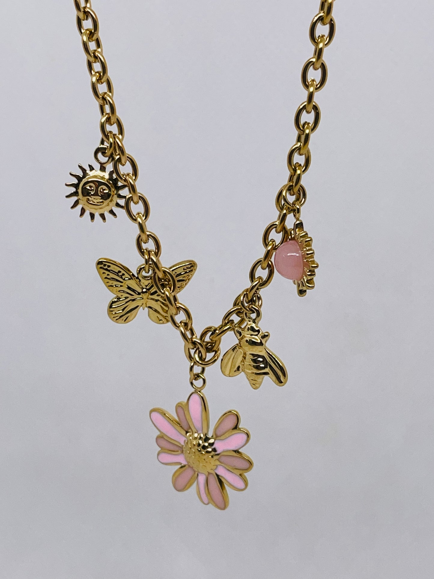 Collier Loanne - Acier inoxydable doré