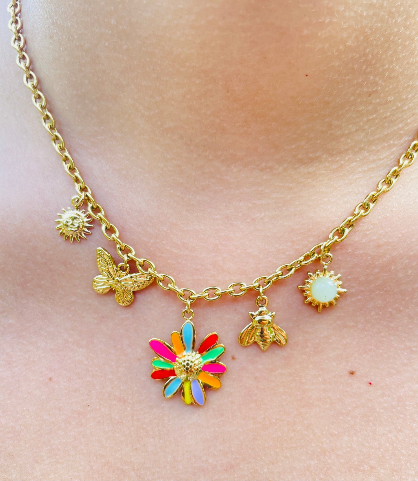 Collier Loanne - Acier inoxydable doré