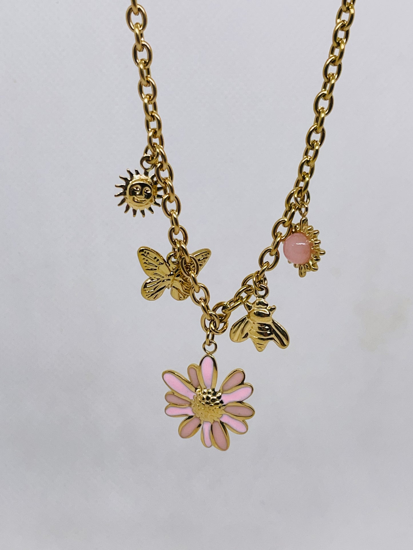 Collier Loanne - Acier inoxydable doré