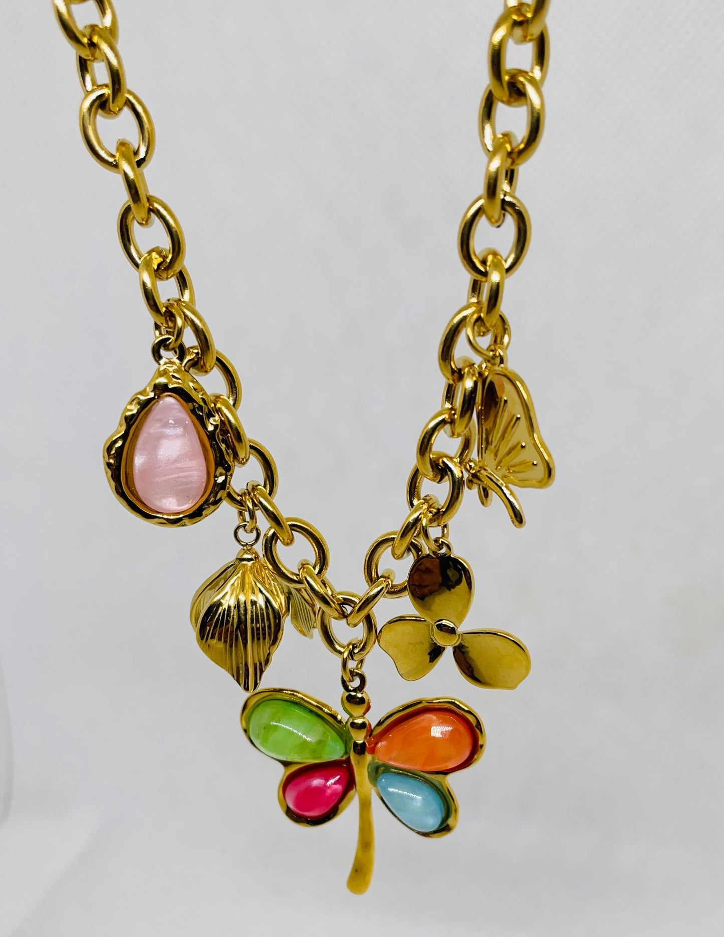 Collier Margot - Acier inoxydable - breloque Libellule