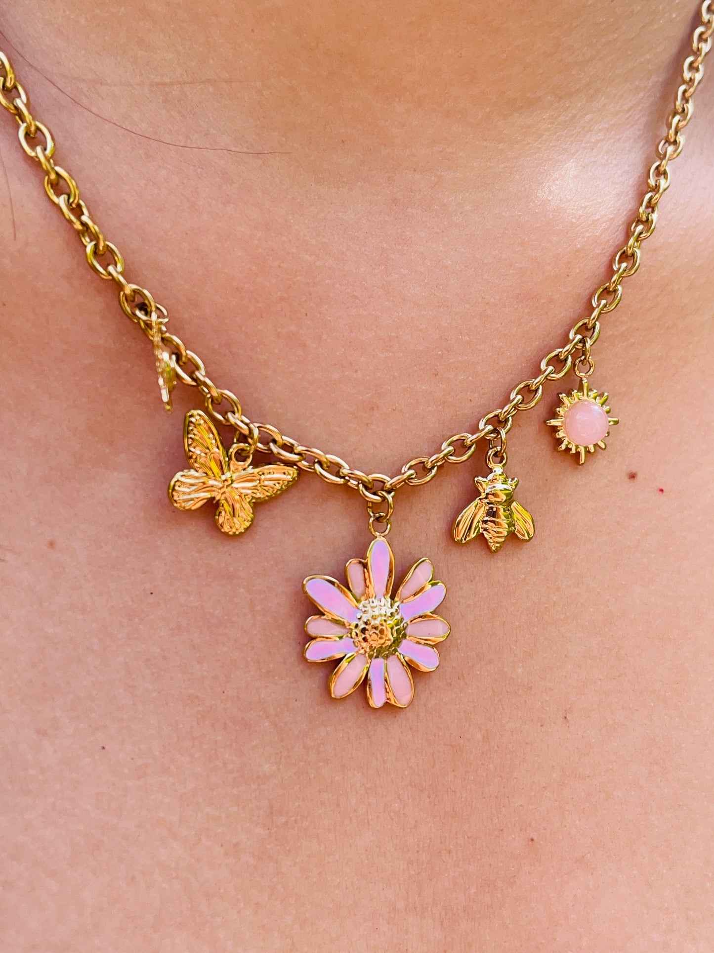 Collier Loanne - Acier inoxydable doré