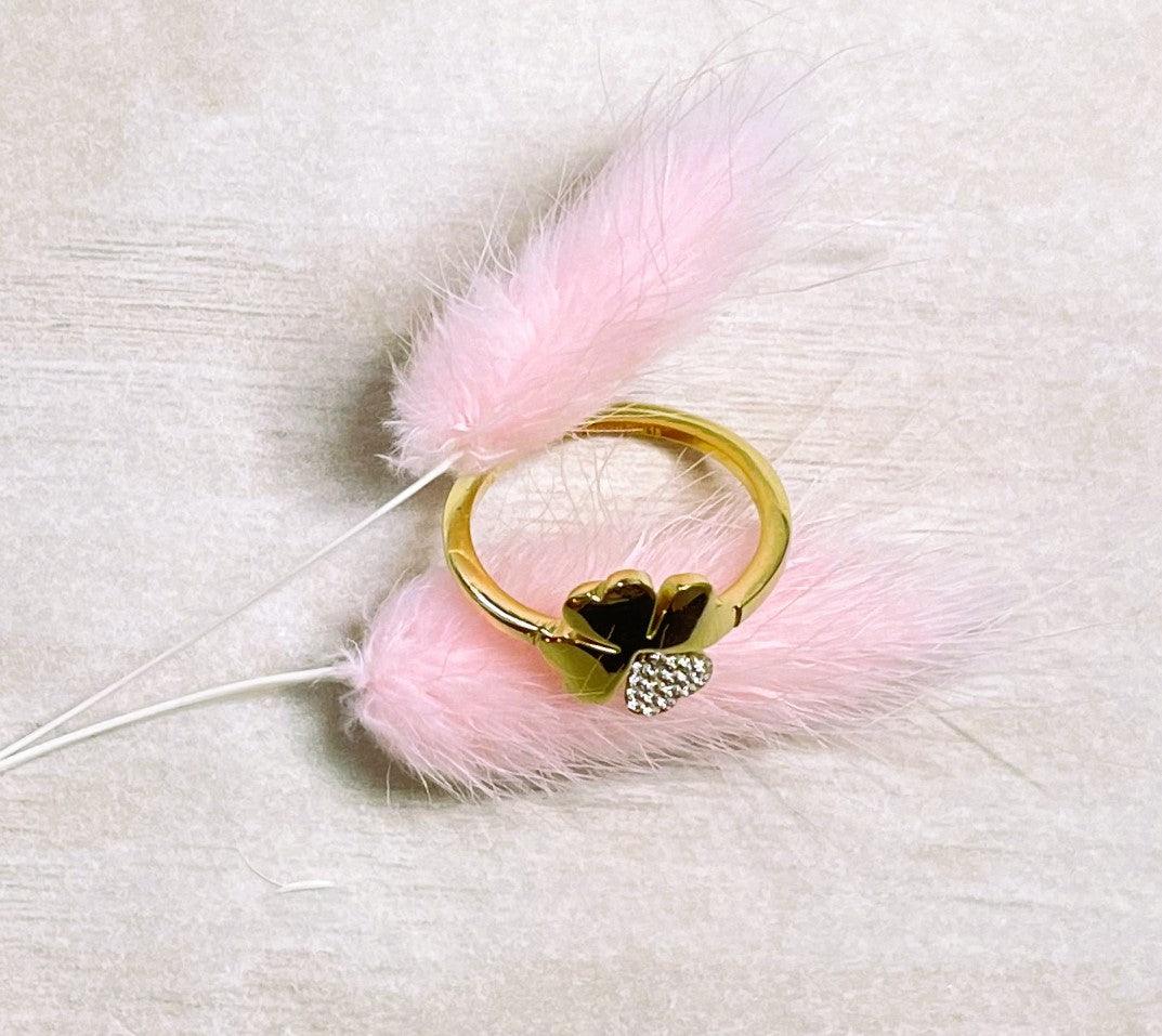 Bague Trèfle Doré - Andreia Bijoux