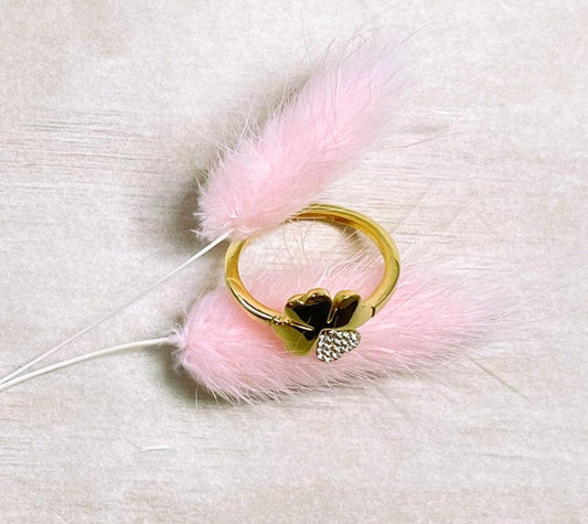 Bague Trèfle Doré - Andreia Bijoux