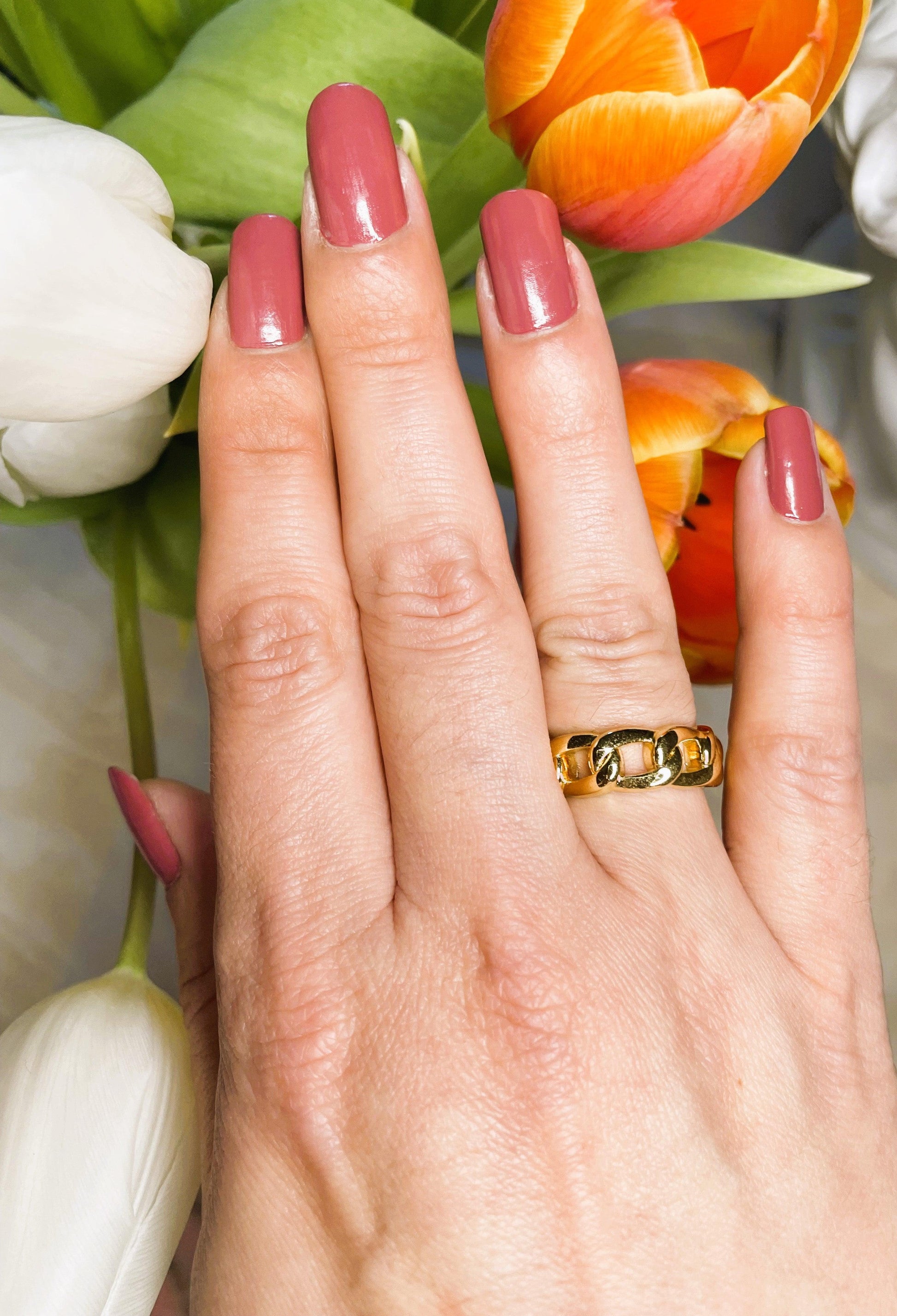 Bague chaine Maille - Andreia Bijoux