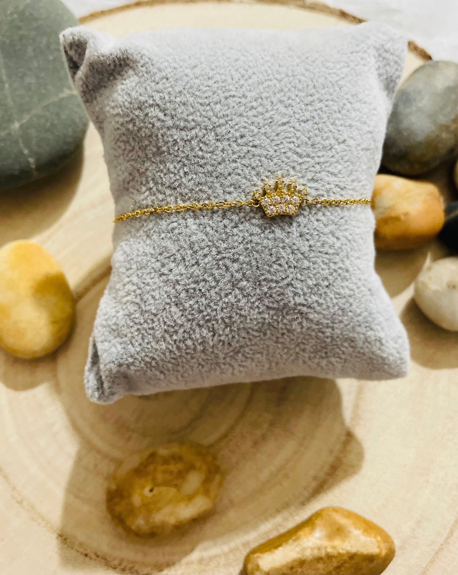 Bracelet couronne Acier Inoxydable - Andreia Bijoux