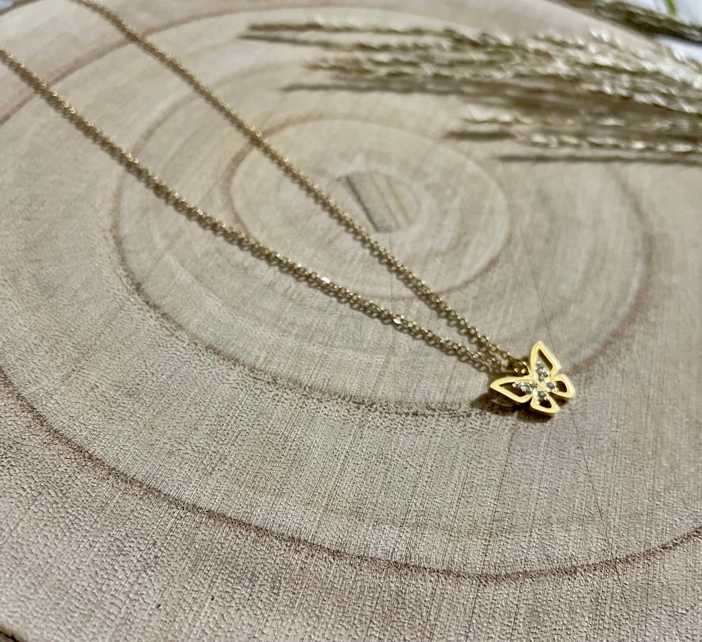 Collier Papillon en Acier Inoxydable - Andreia Bijoux