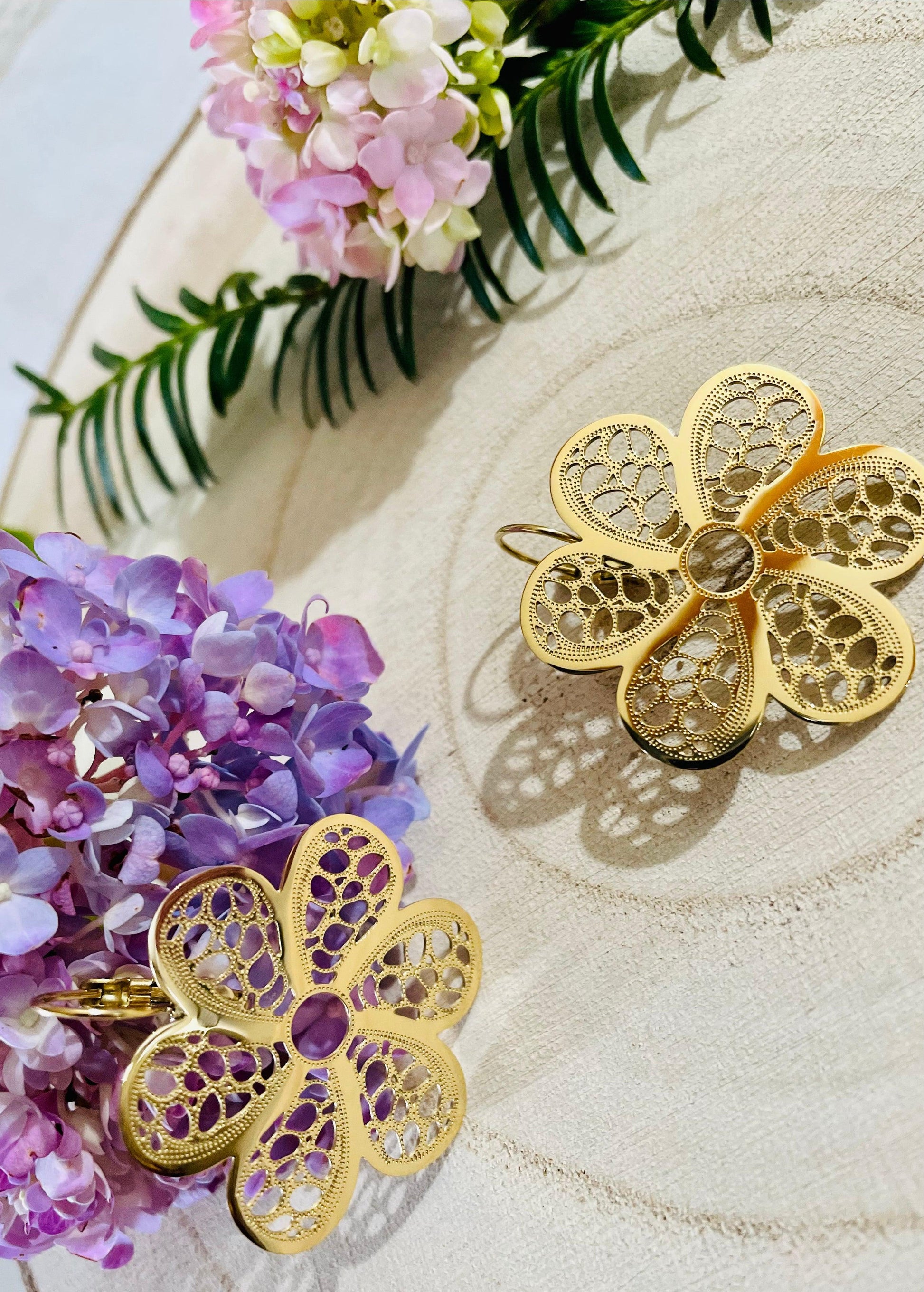 Boucles D'oreilles Fleur - Andreia Bijoux
